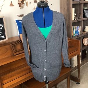 BOGO. Classic grey button down cardigan.